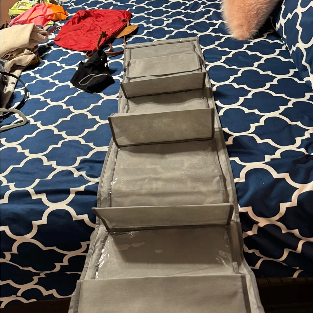 Euc over door canvas purse organizer